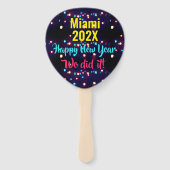 2025年新年の休日ライトを楽しんだ ハンドファン (裏面)