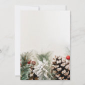 2025年新年の大晦日ホリクリスマス 招待状 (裏面)