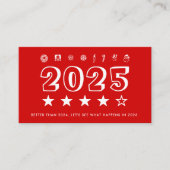 2025年新年の振り返り 名刺 (正面)