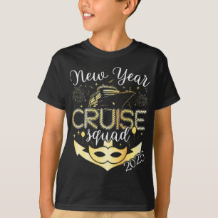 2025年新年クルーズスクワッド少年 Tシャツ
