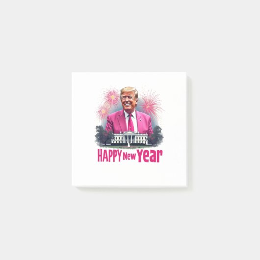 2025年新年トランプ就任式ハッピーニューイヤー ポストイット (正面)