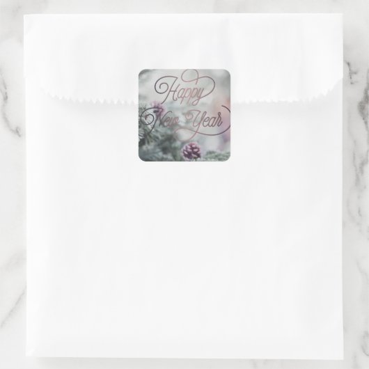 2025年新年ピンクカスタムビジネス スクエアシール (バッグ)