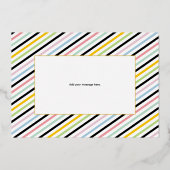 2025年新年ミニマルタイポグラフィ写真金ゴールド 箔シーズンカード (裏面)