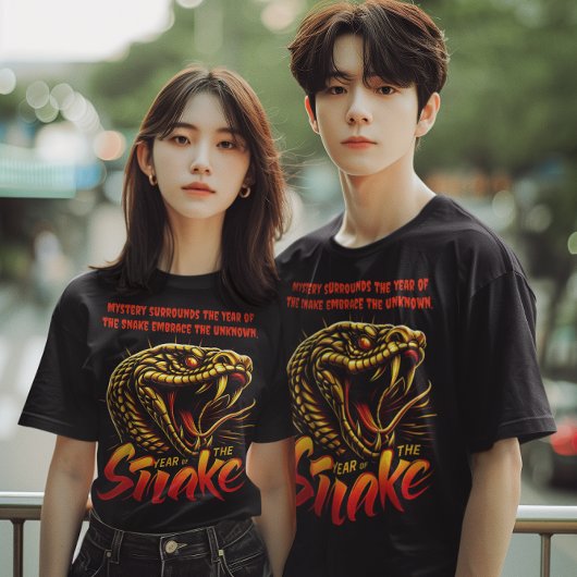 2025年新年中国のドラゴンアート Tシャツ