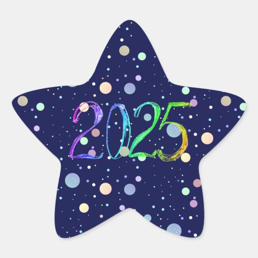 2025年新年号スケッチ 星シール (正面)