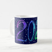 2025年新年番号手引き挨拶 コーヒーマグカップ (正面左)