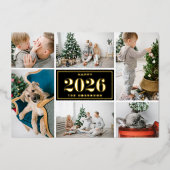 2025年新年白黒写真集 箔シーズンカード (正面)