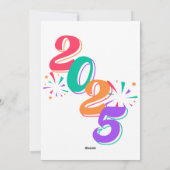 「2025年新年花火大会🎆」 シーズンカード (裏面)