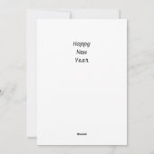 2025年新年 ブラック＆ゴールド 花火,  シーズンカード (裏面)