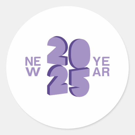 2025年新年 ラウンドシール (正面)