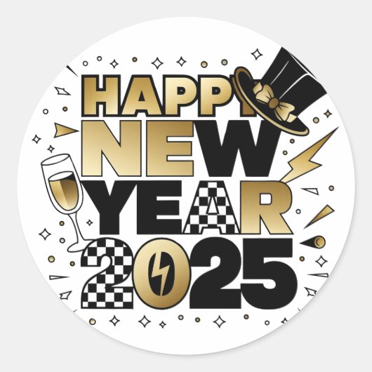 2025年新年 ラウンドシール (正面)