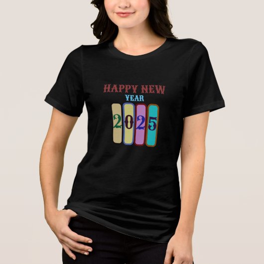 2025年新年 女性Tシャツ トライブレンドTシャツ (正面)