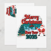 2025年新年:新しい挨 シーズンカード (正面/裏面)