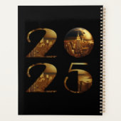 2025年新年 – 金ゴールドボール – ニューヨーク金ゴールド- プランナー手帳 (裏面)