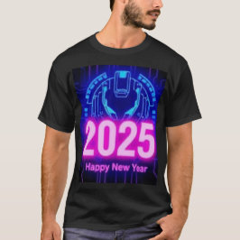 2025年新年tシャツデザインサイバパンクテーマ tシャツ