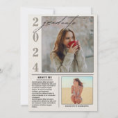 2025年新聞卒業招待状 招待状 (裏面)