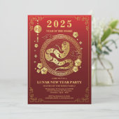 2025年旧暦 – 蛇の年 – 新年 招待状 (スタンド正面)