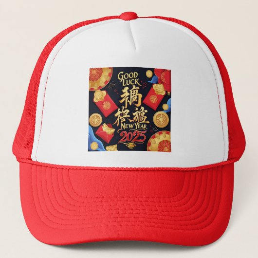 2025年旧正月おめでとう キャップ (正面)