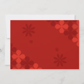 2025年旧正月の蛇赤金ゴールド 招待状 (裏面)