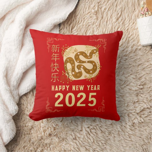 2025年旧正月、巳年 クッション (ブランケット)