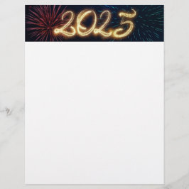 2025年明けましておめでとうございます 花火 レターヘッド