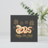 2025年明けましておめでとう 蛇の中国暦年 シーズンカード (スタンド正面)