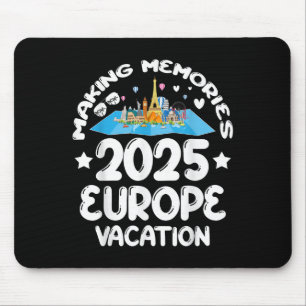 2025年春・夏のヨーロッパ旅行 思い出作り マウスパッド