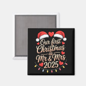 2025年最初のクリスマス夫婦として マグネット (正面/裏面)
