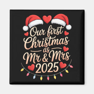 2025年最初のクリスマス夫婦として マグネット