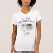 2025年最初の母の日Tシャツ/青のマッチングコーデ Tシャツ (正面)