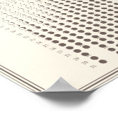 2025年月の満ち欠けルナーサイクル ミニマルカレンダー ポスター (角)