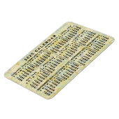 2025年月次カレンダーアンティークマップ大プリント マグネット (左側)