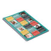 2025年月次カレンダーモダン6フォトコラージュ ノートブック (右側)