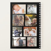 2025年月次カレンダー黒カスタム10枚 プランナー手帳 (裏面)