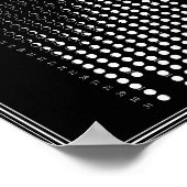 2025年月相の月のサイクルのミニマリスト暦 ポスター (角)