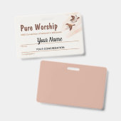 2025年条約ピュア崇拝 | JW名 バッジ (正面＆裏面)