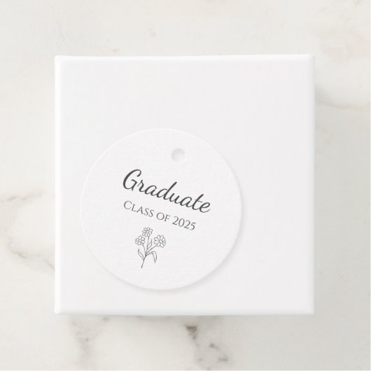 2025年植物学シンプル科卒業パーティーのクラス フェイバータグ (インサイチュ)