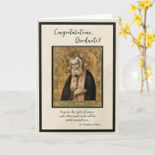 2025年正教会キリスト教祝辞 カード (黄色い花)