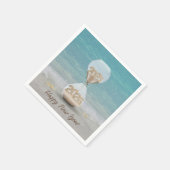 2025年正月のヒトデの砂時計 スタンダードカクテルナプキン (角)