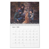 2025年正月シンプル数々の3モダン写真コラージュ カレンダー (3月 2026)