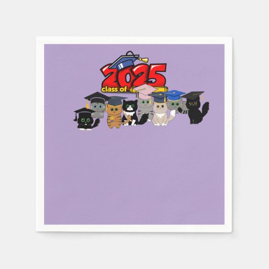 2025年正月卒業パーティー スタンダードカクテルナプキン (正面)