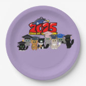 2025年正月卒業パーティー ペーパープレート (正面)