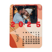 2025年正月威厳があるカレンダー家族の写真 マグネット (縦)