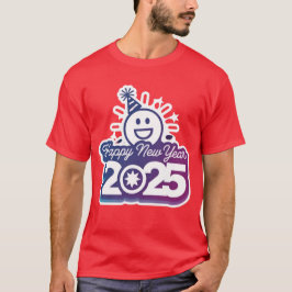 2025年正月用にデザインされたメンズベーシックTシャツ Tシャツ