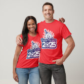 2025年正月用にデザインされたメンズベーシックTシャツ Tシャツ (ユニセックス)