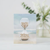 2025年正月砂時計ありがとう シーズンポストカード (スタンド正面)