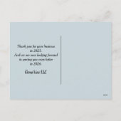 2025年正月砂時計ありがとう シーズンポストカード (裏面)