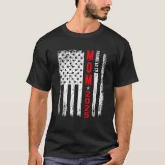 2025年母になる!初めてのママ パトリオティック Tシャツ