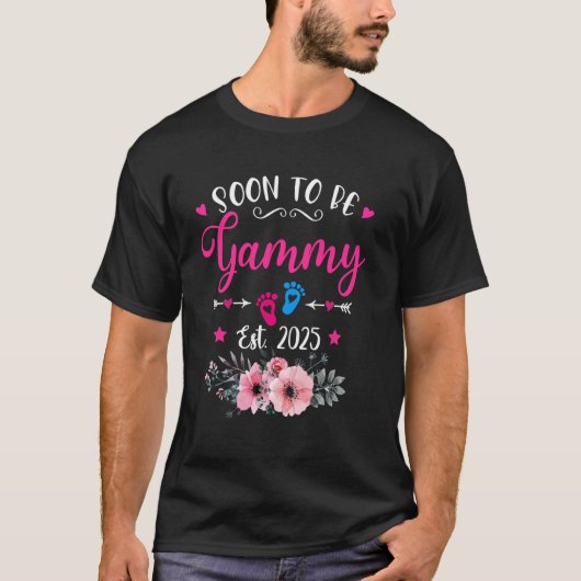 2025年母の日を控えたおばあちゃん候補 母への昇格 Tシャツ (正面)
