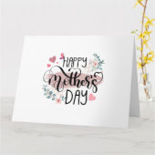 2025年母の日 かわいい フラワー 女性・ママ向け カード (黄色い花)